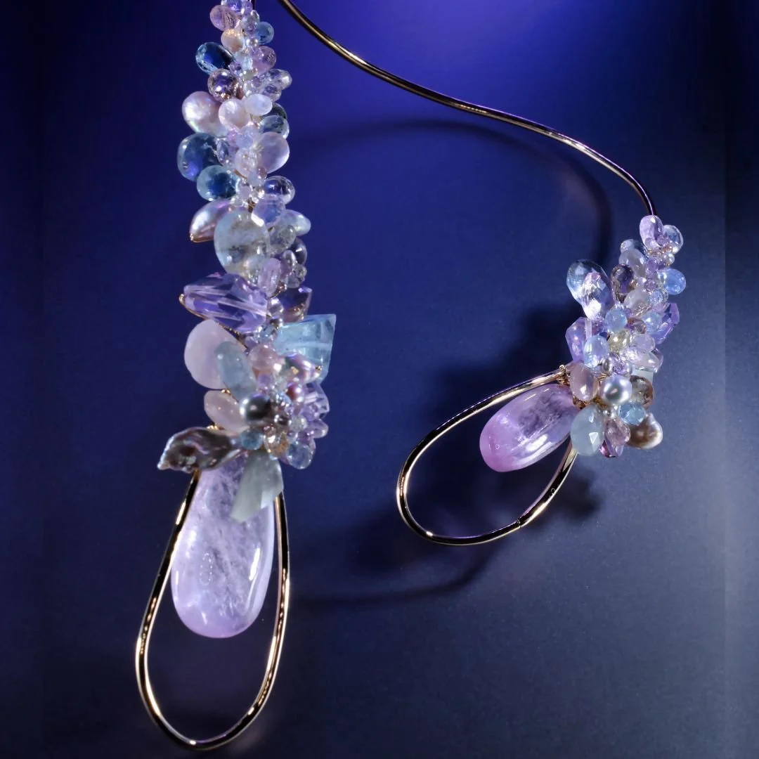 pasel gemstone choker