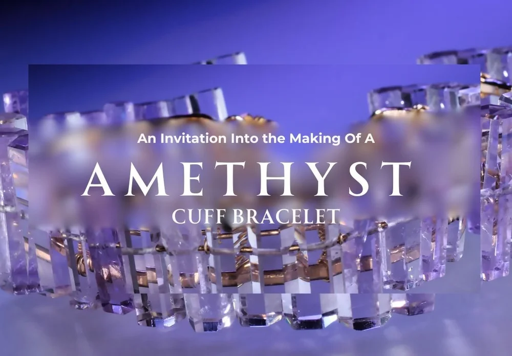 The Purple Amethyst Cuff, a one-of-a-kind Tamar collection piece by Andrea Li