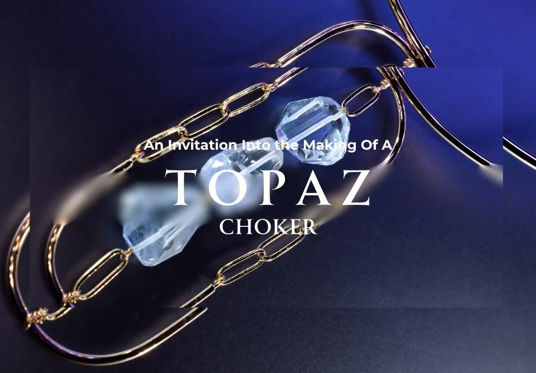 Studio Stories: The Blue Gemstone Drop Choker