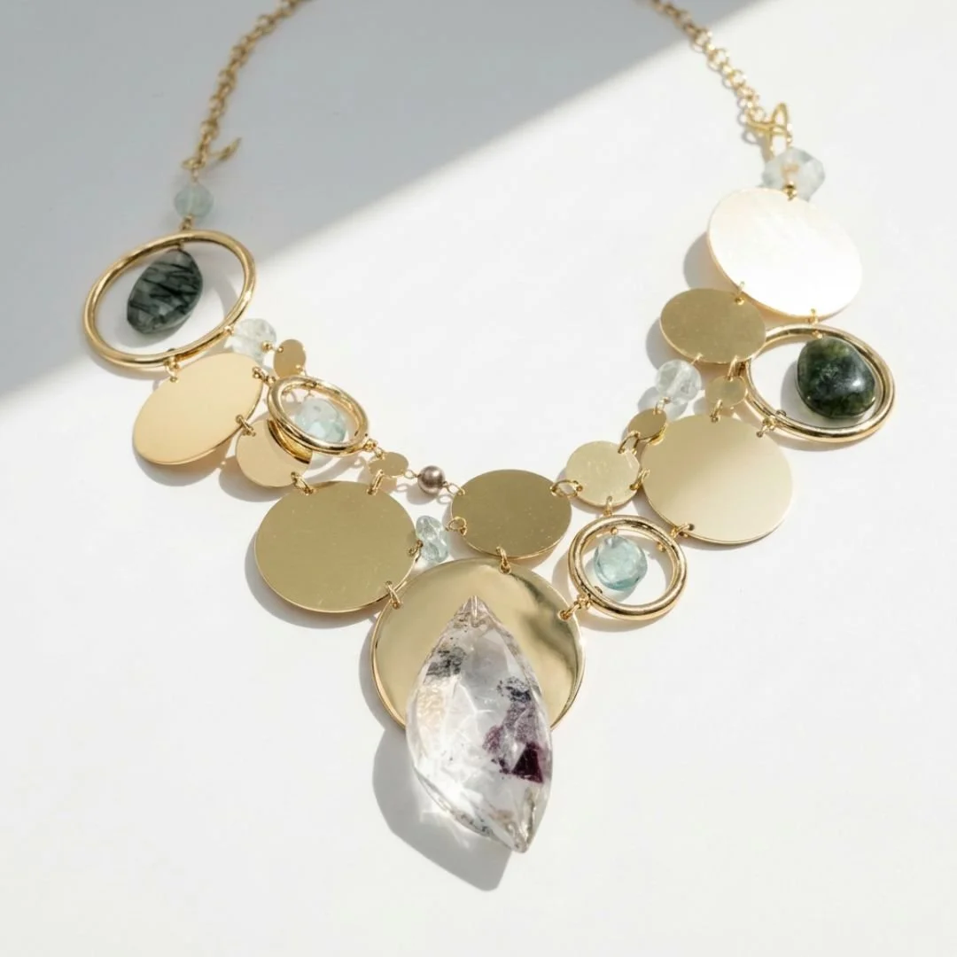 statement lodolite necklace
