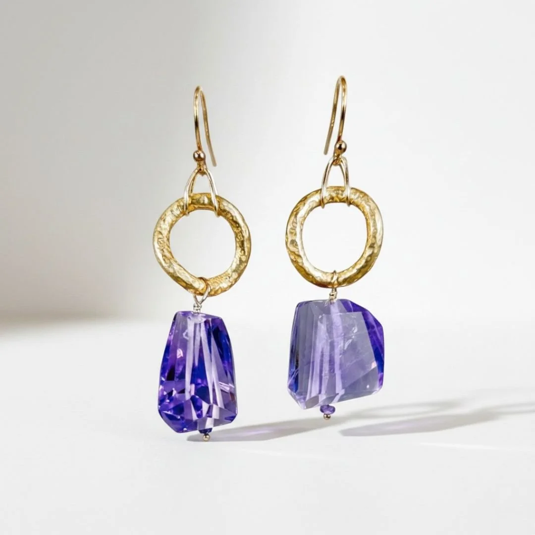 amethyst earrings