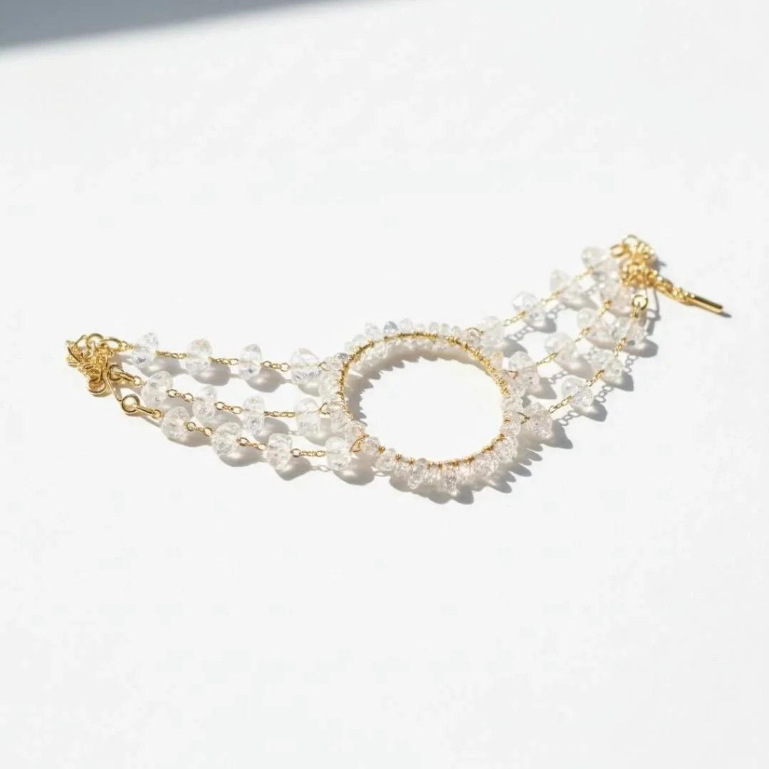 Herkimer diamond bracelet