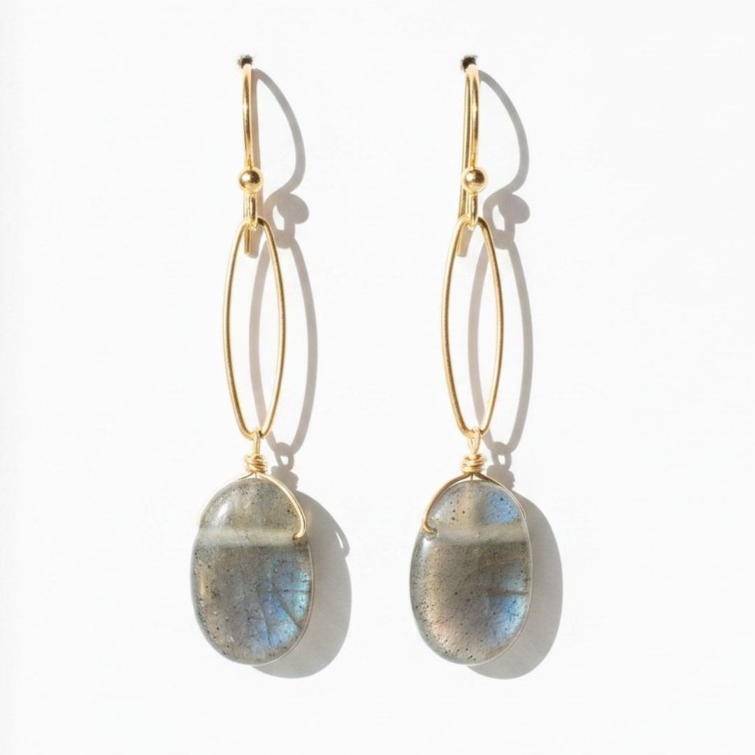 labradorite earrings