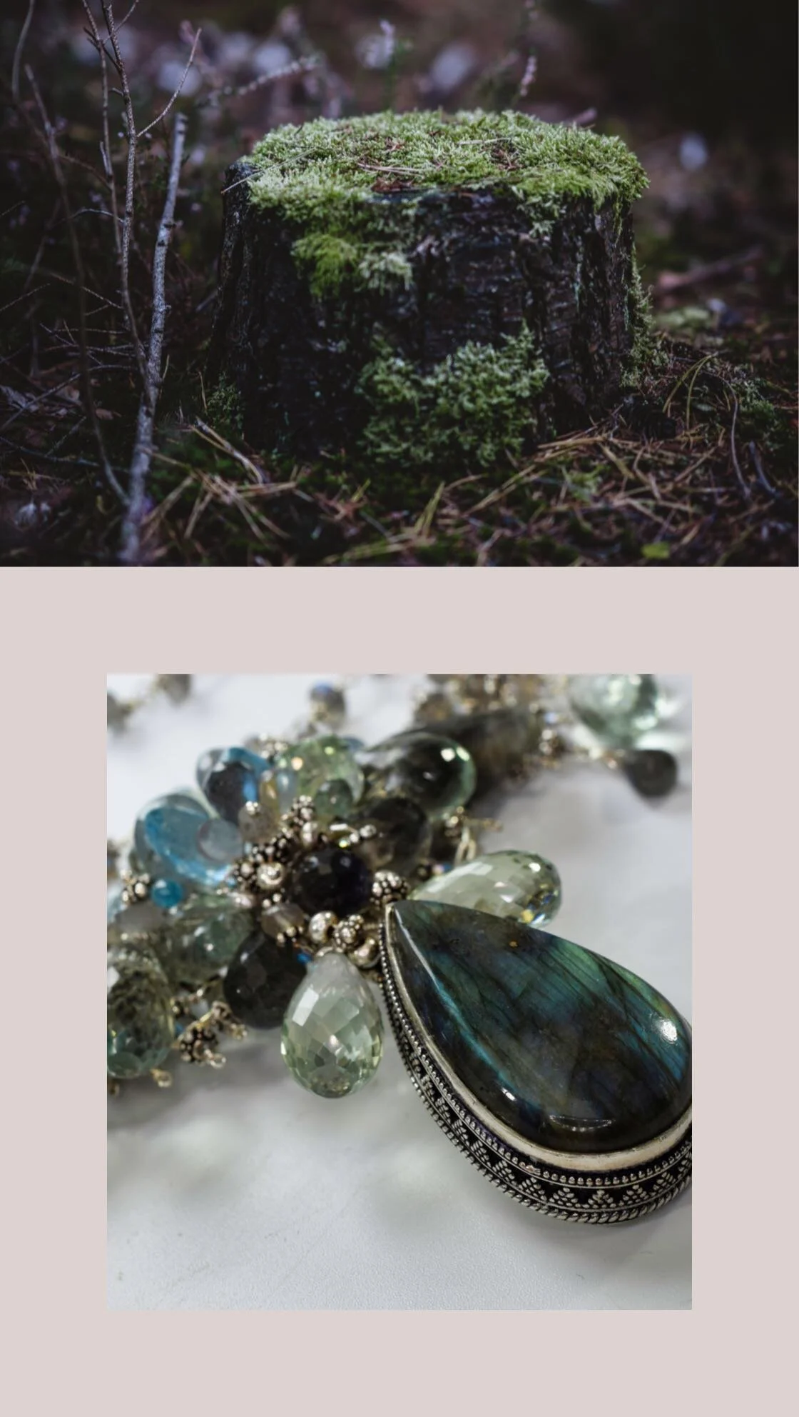 Labradorite Dreams necklace with Bali silver and gemstones