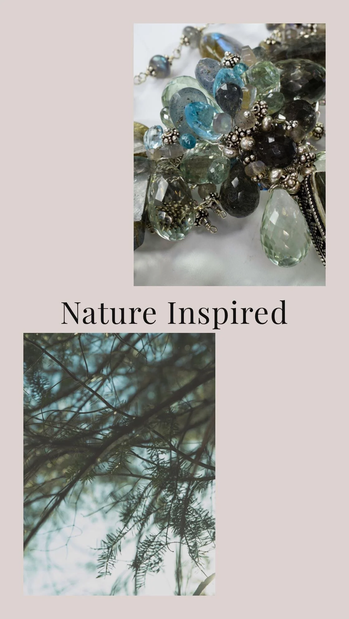 Labradorite Dreams necklace with Bali silver and gemstones