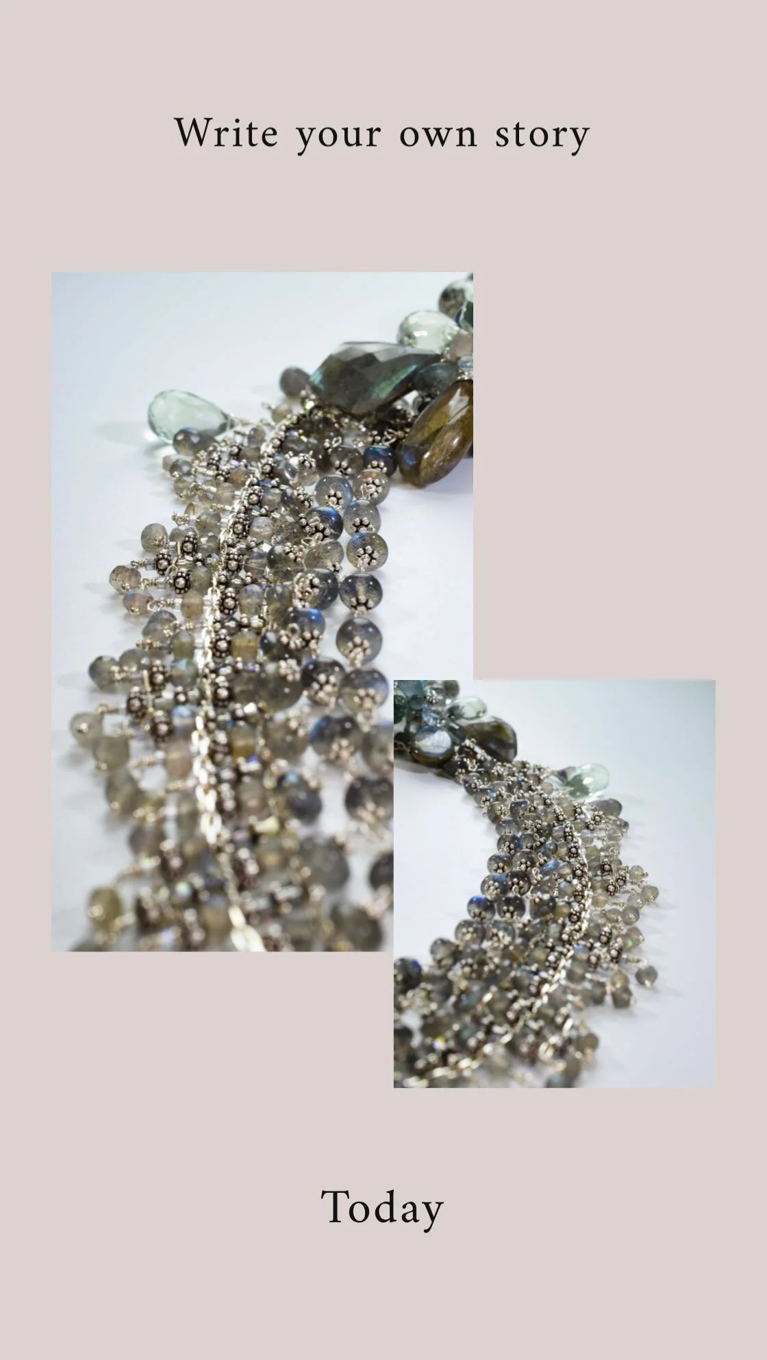Labradorite Dreams necklace with Bali silver and gemstones