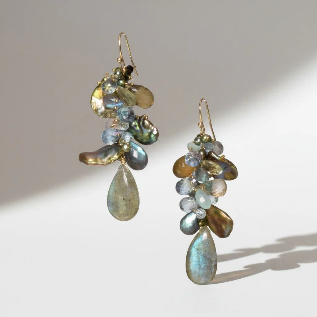 gemstone earrings