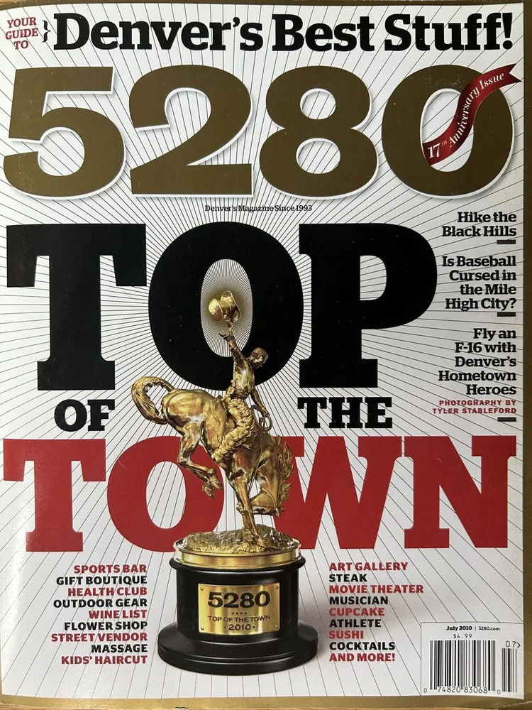 5280 Magazine cover, Top of the Town, July 2010