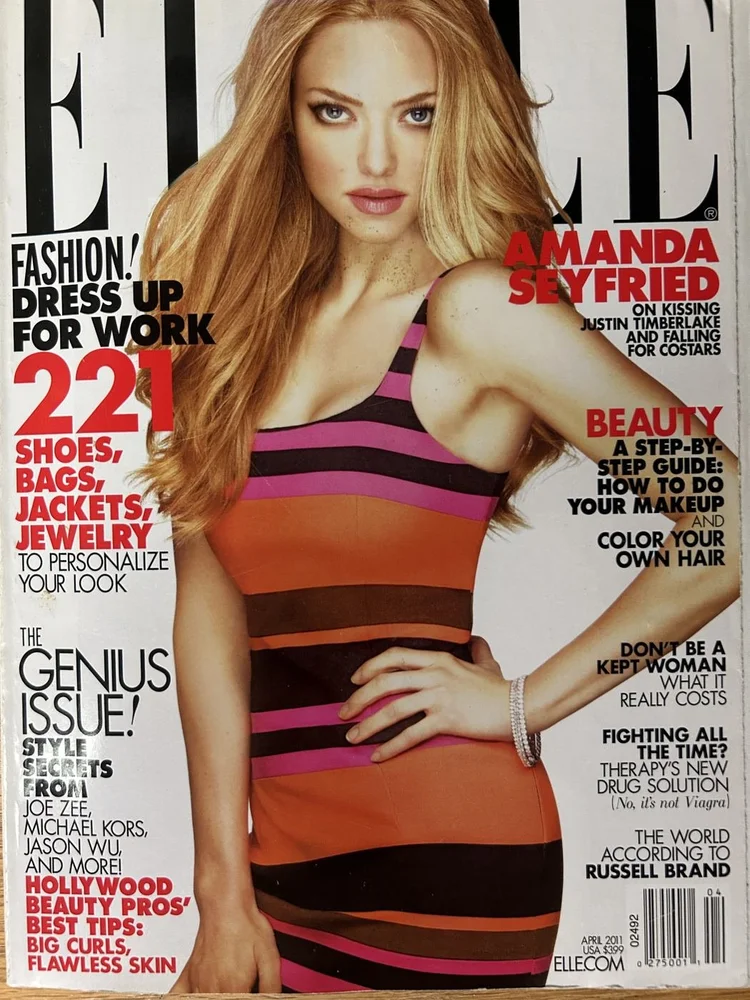 ELLE US cover, April 2011, Amanda Seyfried