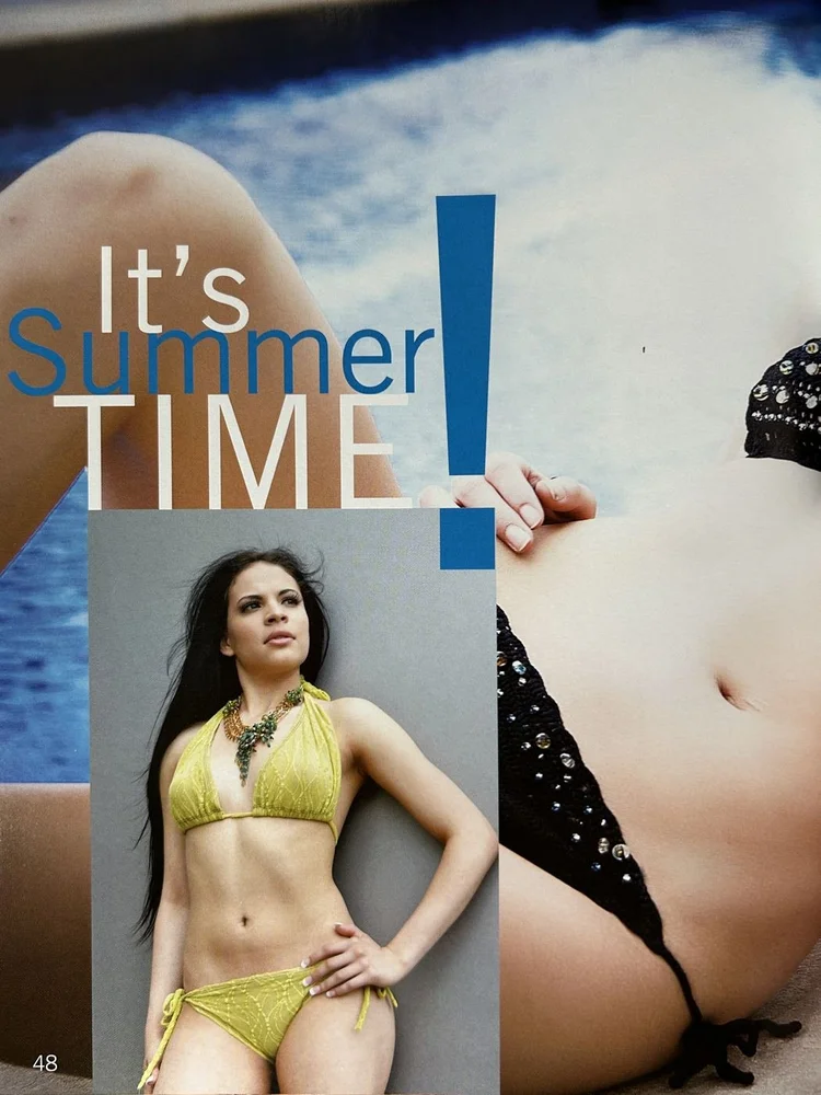 FLAIR page 48: the swimwear editorial opener It's Summer Time