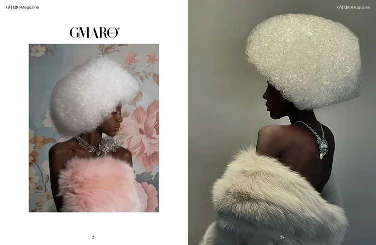 GMARO FEMME spread, pages 30 and 31