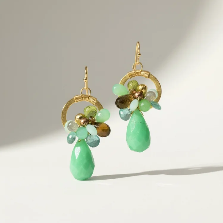 Gemstone Wilshire Earring, by Andrea Li