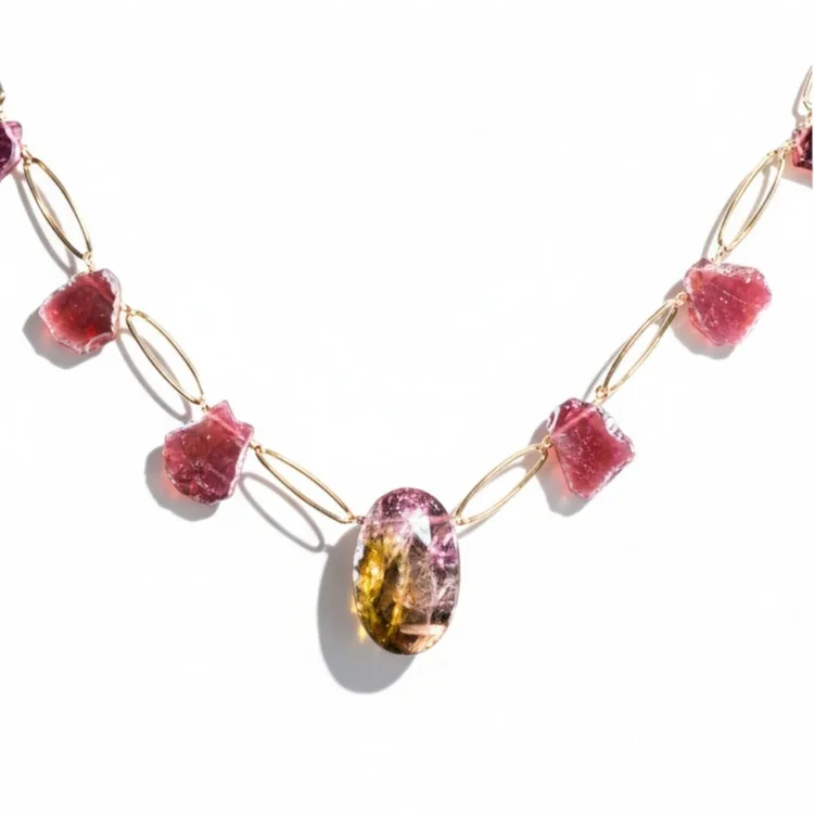 Aegle Gemstone Necklace, by Andrea Li