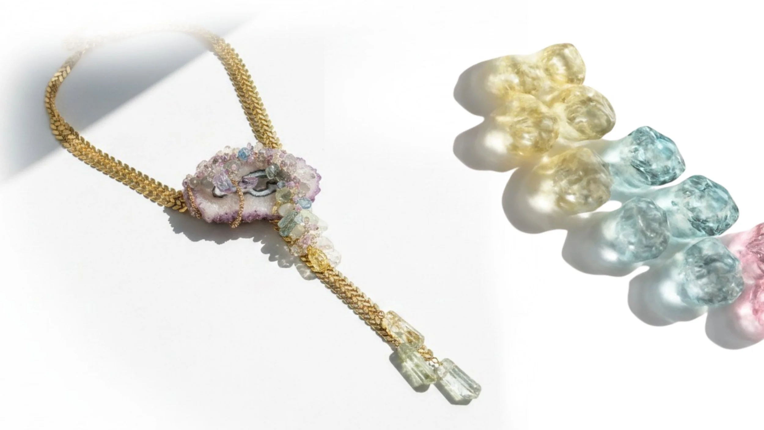 Andrea Li Designs Second Light one-of-a-kind gemstone statement necklace