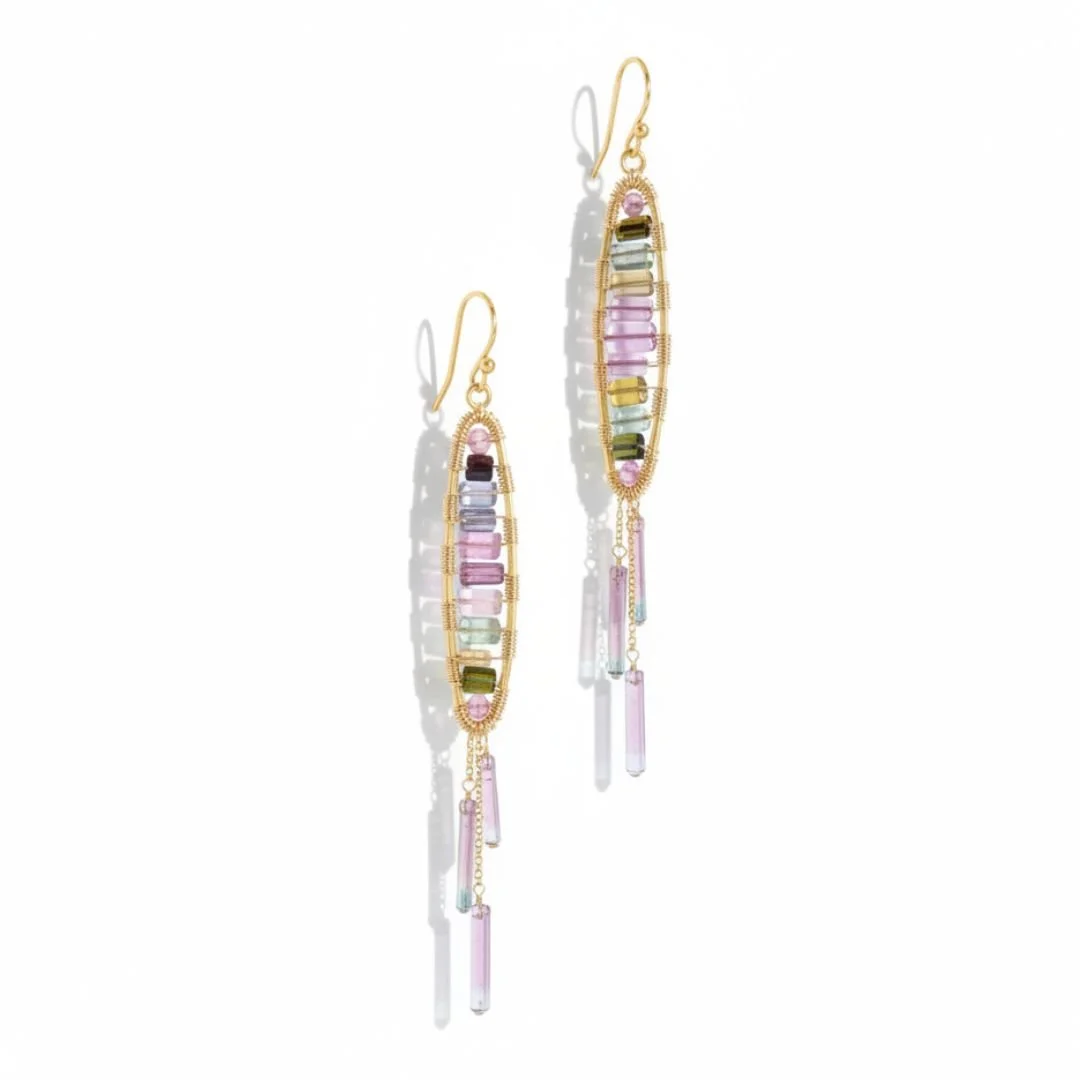 Tourmaline earrings