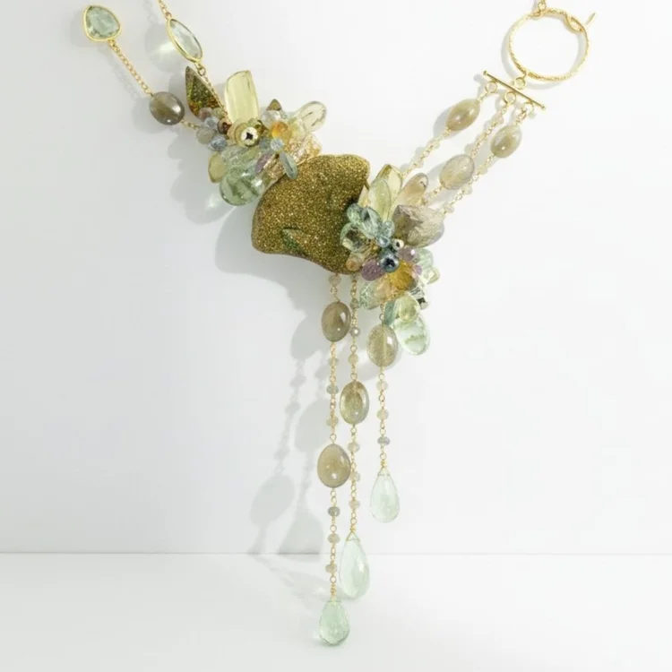 Gemstone Flow Necklace, by Andrea Li