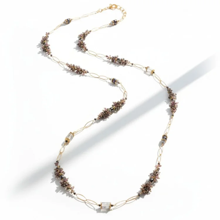 Tourmaline Long Layering Necklace, by Andrea Li
