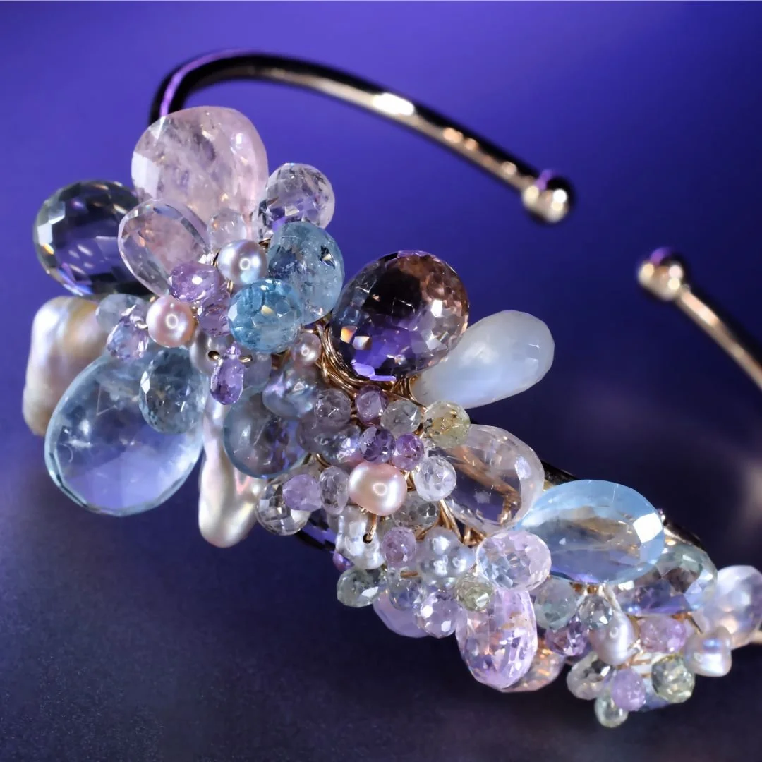 pastel gemstone bracelet