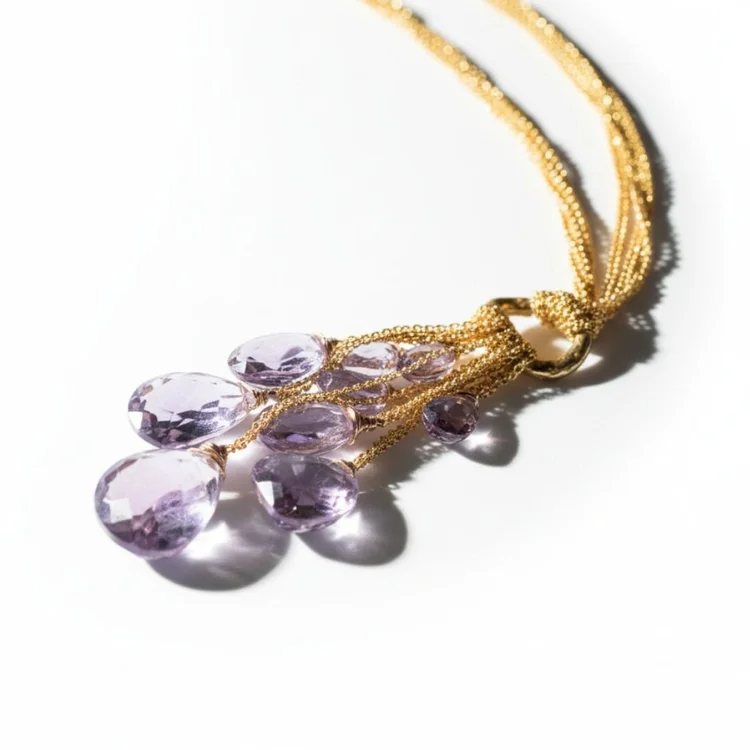 Amethyst necklace, by Andrea Li