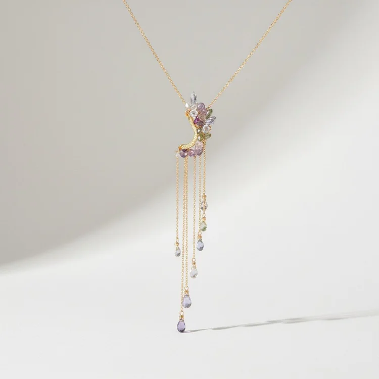 Capella Cloud Sapphire Necklace, by Andrea Li
