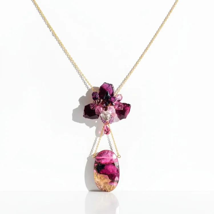 Aglaia Gemstone Necklace, by Andrea Li