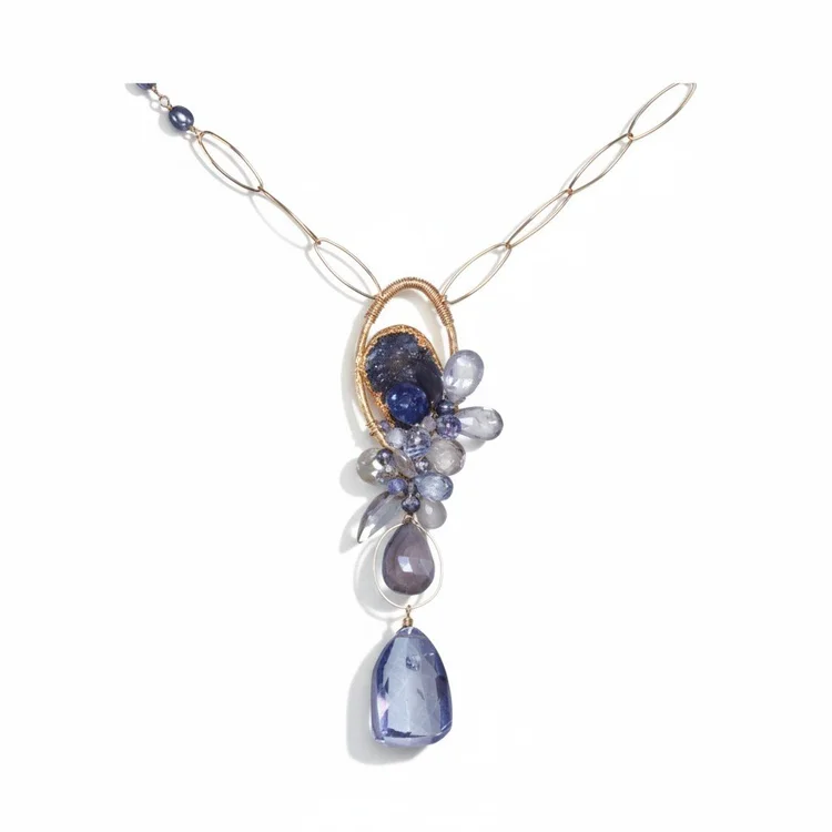 Orion Galaxy Gemstone Necklace, by Andrea Li