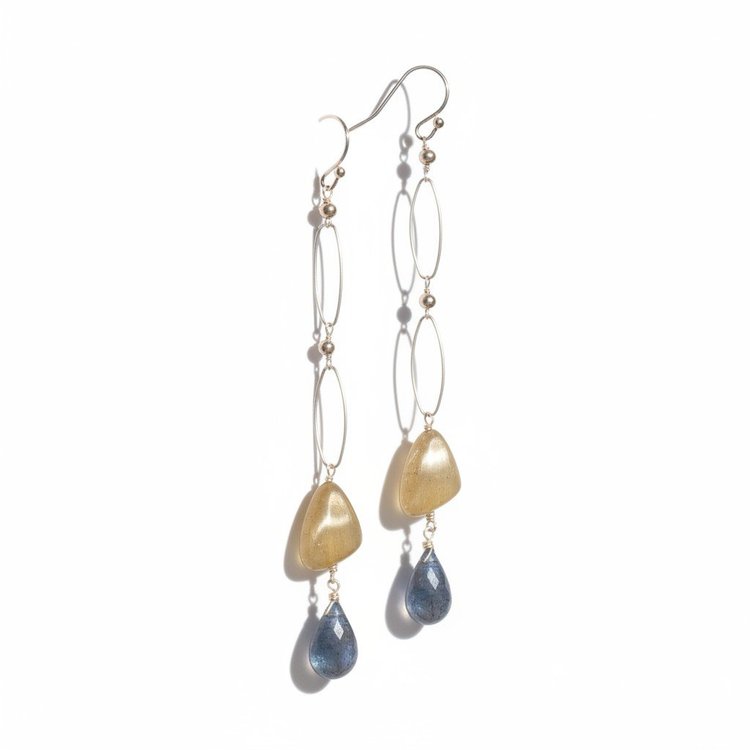 Gamma Hyperes Gemstone Earrings, by Andrea Li