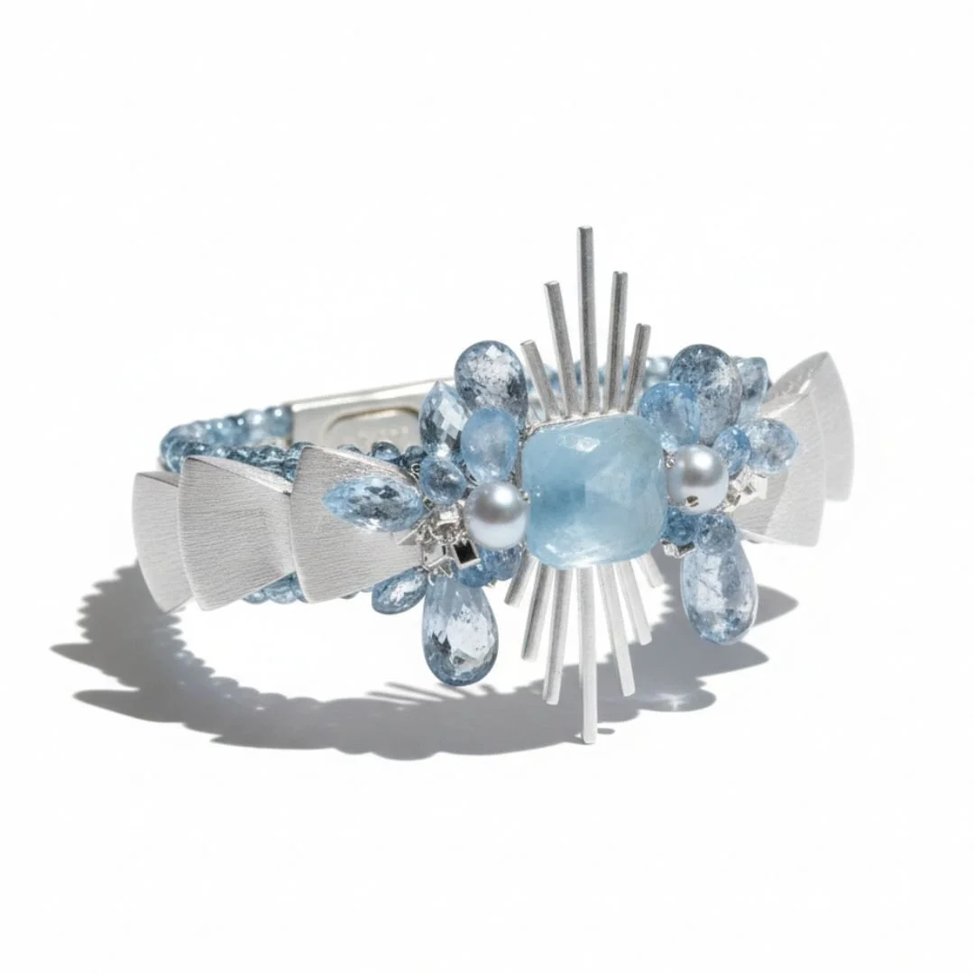 Aquamarine bracelets