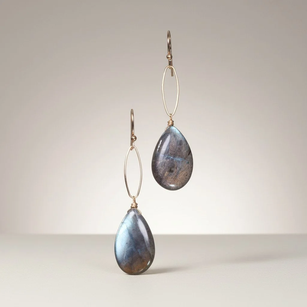 Corona Orionis Labradorite Earrings