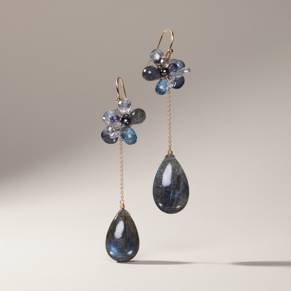 Serpens Eioneus Gemstone Earrings
