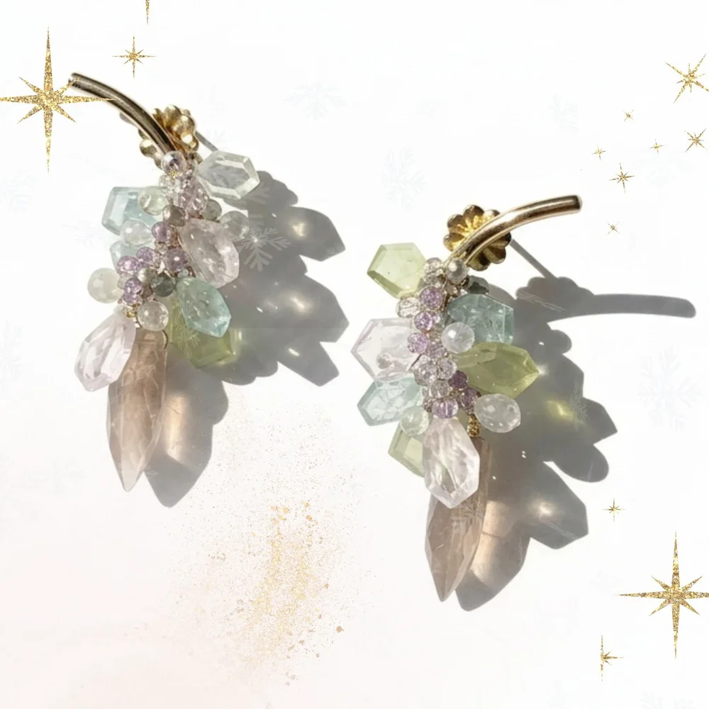 Aura Earrings, a one-of-a-kind earrings from Second Light by Andrea Li