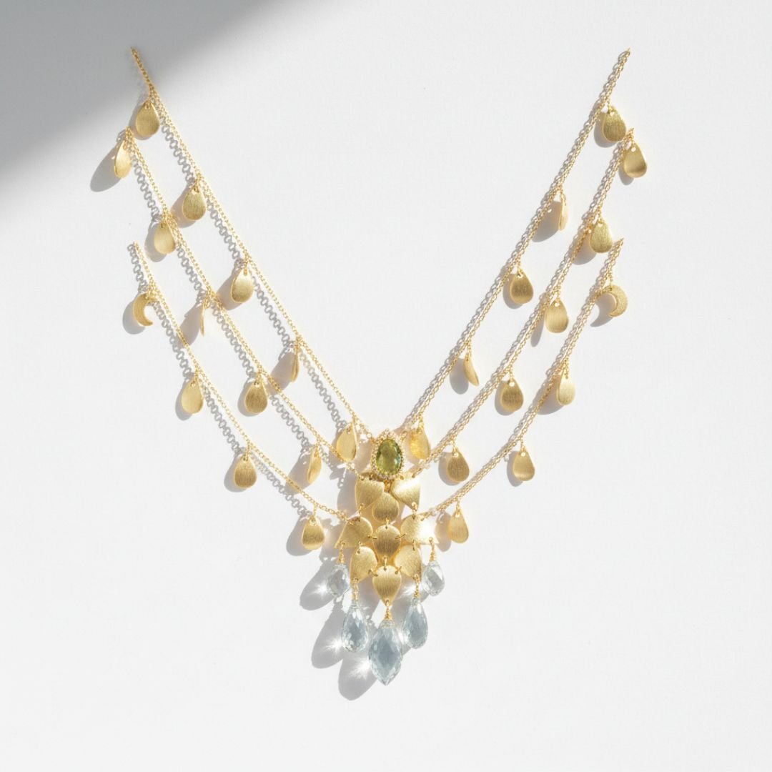 Sandstorm Gold Layered Necklace
