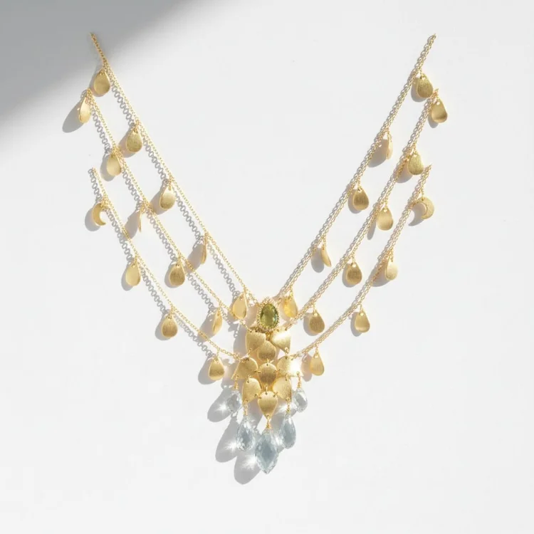 Sandstorm Gold Layered Necklace