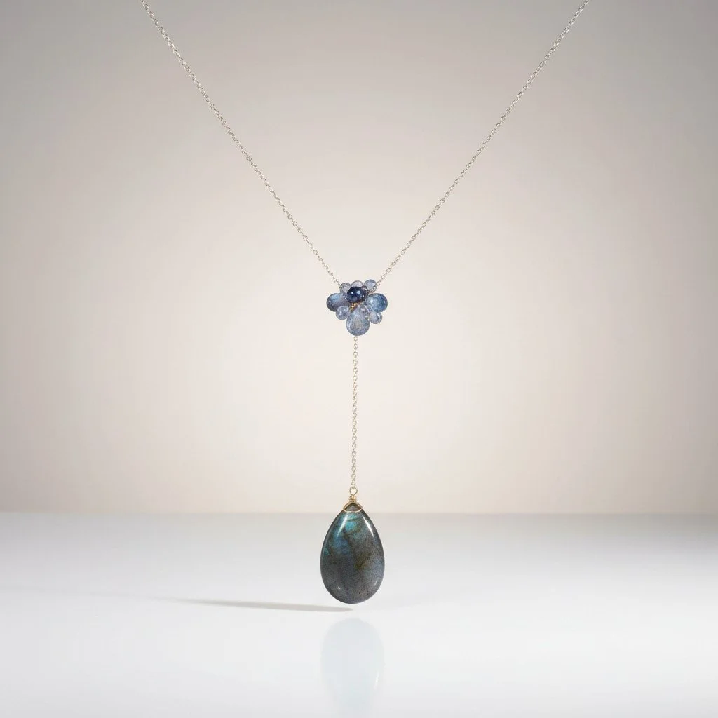 Achelois Cloud Gemstone Necklace