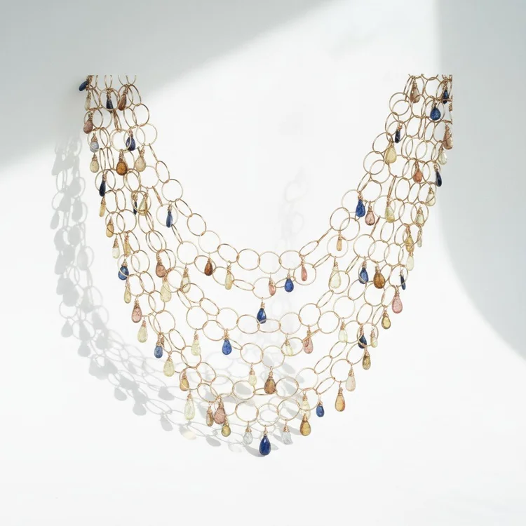 Carina Porphyrion Sapphire Necklace, by Andrea Li