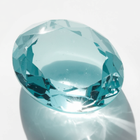 Aquamarine gemstones in cool sky and sea blue tones