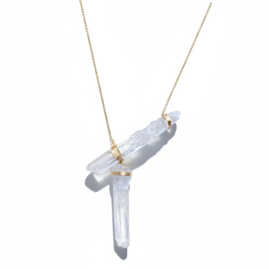 Crystal Quartz Points Necklace