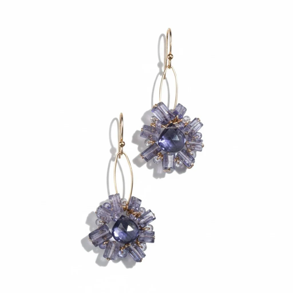 Omega Eridani Gemstone Earrings
