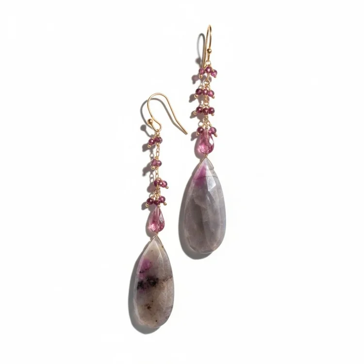 Ambrosia Gemstone Earrings, by Andrea Li