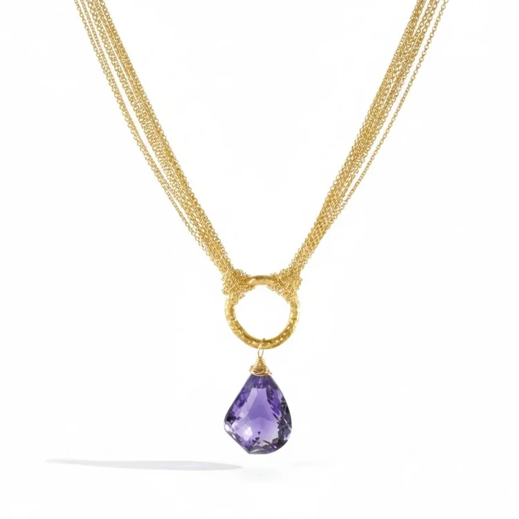 Amethyst necklace, by Andrea Li