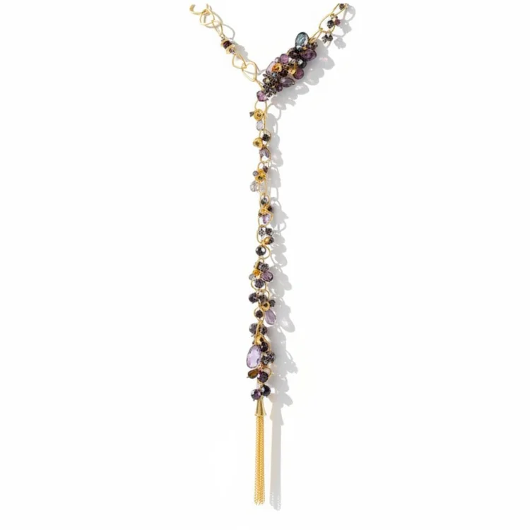 Long Tourmaline And Gemstone Necklace, by Andrea Li
