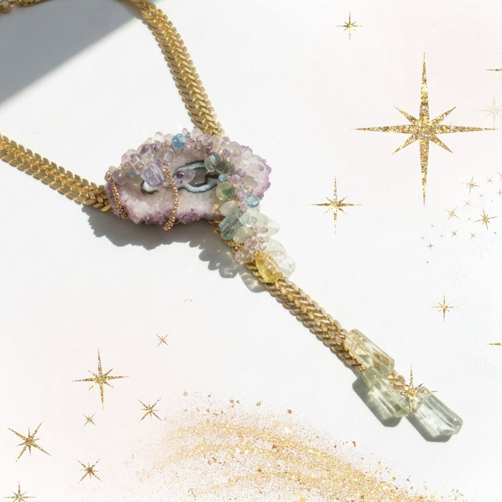 Cascade, a one-of-a-kind necklace from Second Light by Andrea Li