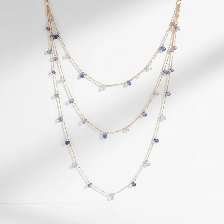 Orionis Nebula Sapphire Necklaces, by Andrea Li