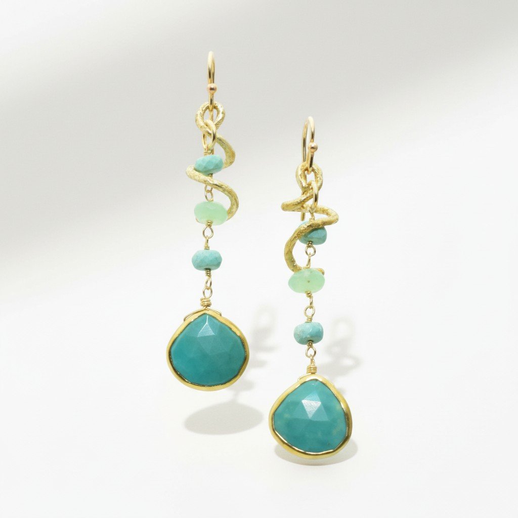 TURQUOISE GEMSTONE EARRING