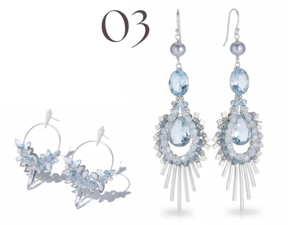 Aquamarine earrings by Andrea Li