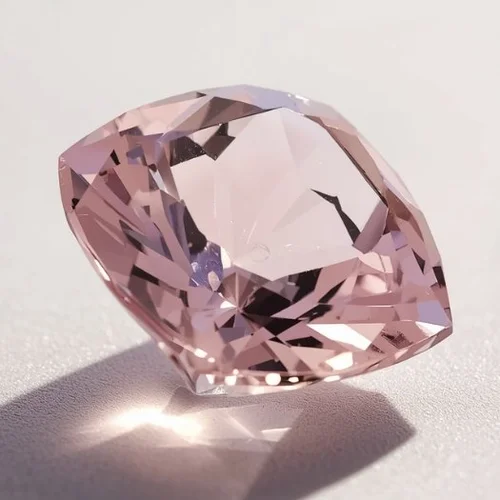 Morganite gemstone macro