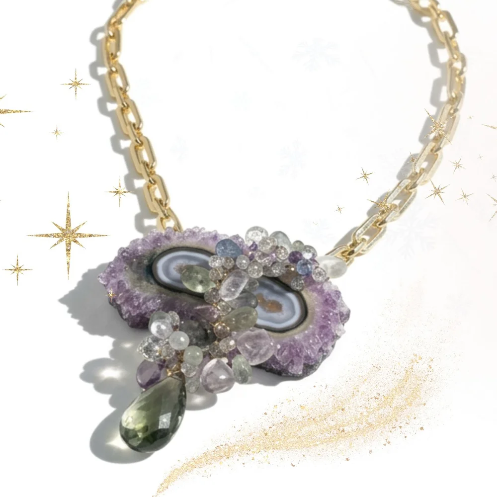 Awakening, a one-of-a-kind necklace from Second Light by Andrea Li