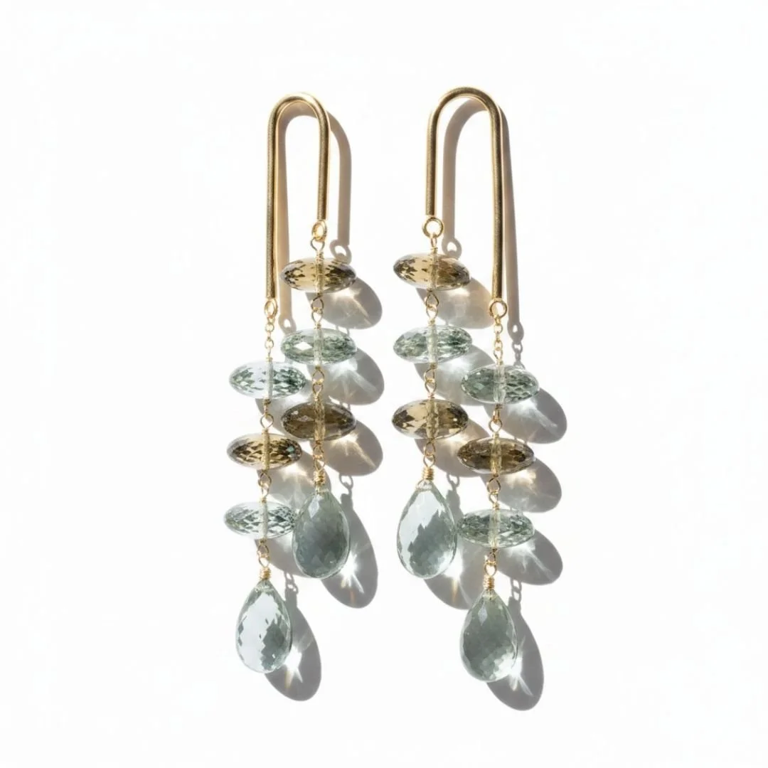 Gibson Multi-Drop Gemstone Earrings