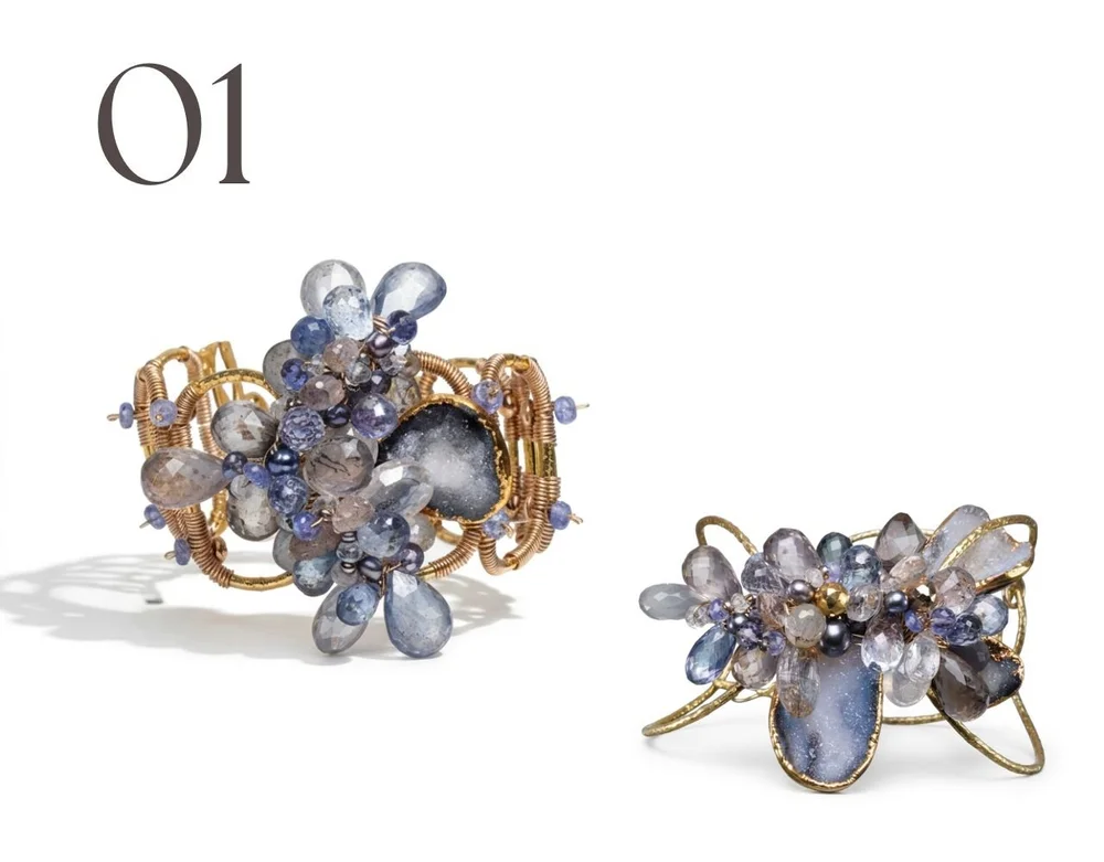 Paraiba topaz bracelets by Andrea Li