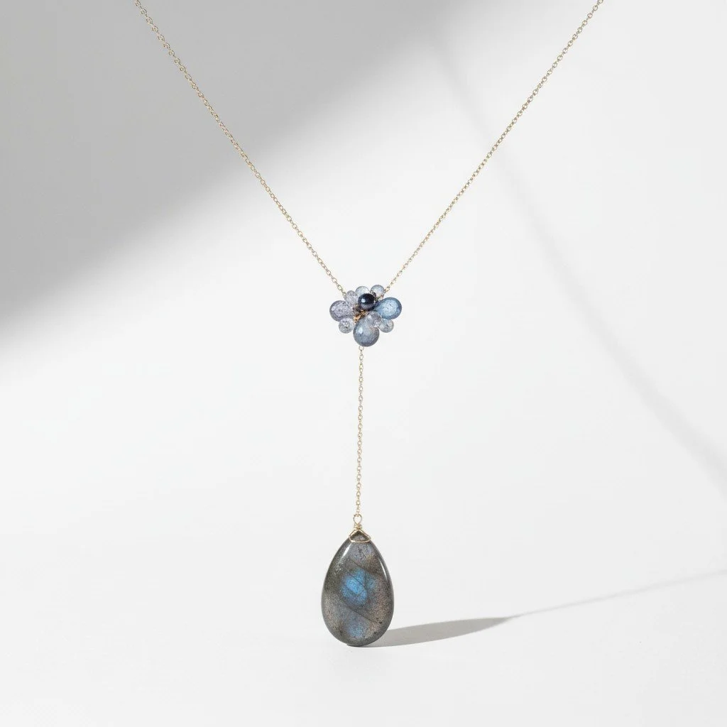 Achelois Cloud Gemstone Necklace